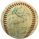 1963-64 Houston Colt 45s Team-Signed Baseball Inc. 31 Sigs. With Rare Jim Umbricht - JSA 