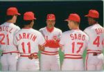 1990 Piniella Larkin Sabo Davis ONeill Cincinnati Reds "The Sporting News" Original Full Color Negative Slides (The Sporting News Collection/MEARS Auction LOA) - Lot of 27