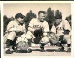 1938-39 Gabby Hartnett Chicago Cubs The Chicago Sun-Times Archives Original Photos (Chicago Sun-Times Hologram/MEARS Photo LOA) - Lot of 3