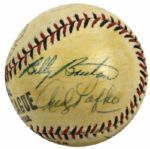 1950s Milwaukee Braves Multi Signed Baseball w/ Joe Adcock Billy Bruton Andy Pafko - JSA 
