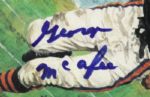 1990s Goal Line Art Card - Signed Lot of 6 With Sid Luckman (wife) Frank Gatski George Connor George McAfee - JSA 