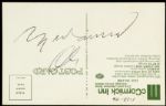 1976 Muhammad Ali Signed Postcard - JSA