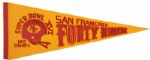 1982 San Francisco 49ers Suepr Bowl XVI NFC Champs Full Size Pennant 