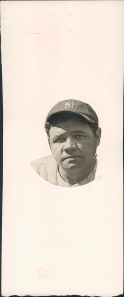 1920s circa Babe Ruth New York Yankees "The Sporting News Collection Archives" Original Production Art Photo (Sporting News Collection Hologram/MEARS Photo LOA)