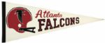 1970s-80s Atlanta Falcons Full Size Pennant 