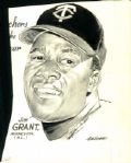 1962-69 Minnesota Twins The Sporting News Collection Archives Original Illustration Artwork (Sporting News Collection Hologram/MEARS LOA) Unique, 1:1 - Lot of 6