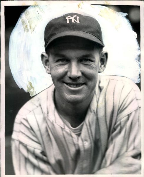 1935 Blondy Ryan New York Yankees "The Sporting News Collection Archives" Original Photo (Sporting News Collection Hologram/MEARS Photo LOA)