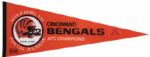 1982 Cincinnnati Bengals Super Bowl XVI/AFC Champs Full Size Pennant 