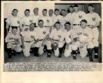 1923 New York Yankees Gather for 25th Anniversary of Yankee Stadium in 1948 "The Sporting News Collection Archives" Original Photo (Sporting News Collection Hologram/MEARS Photo LOA)