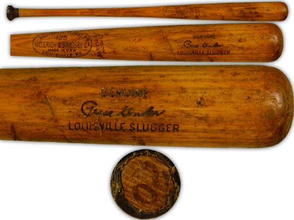 1966-67 Jesse Gonder H&B Louisville Slugger Professional Model Game Used Bat - Pittsburgh Pirates - 1961 New York Yankees - (MEARS A6.5)