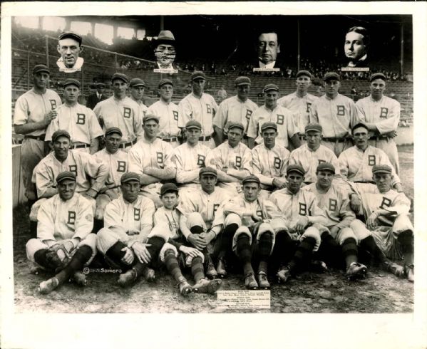 1914 Boston Braves Miracle Team "The Sporting News Collection Archives" 1953 Print (Sporting News Collection Hologram/MEARS Photo LOA)
