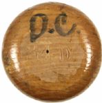 1951-57 Del Crandall Adirondack Professional Model Game Used Team Index Bat - Milwaukee Braves Worlds Champions (MEARS A6.5)