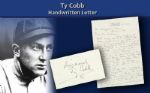 1950 Ty Cobb Detroit Tigers Handwritten Letter In Favor of Arch Ward The Man Responsible For All Star Game Signed by Cobb & On Cobbs Letterhead- JSA