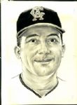 1956-67 Los Angeles Angels The Sporting News Collection Archives Original Illustration Artwork (Sporting News Collection Hologram/MEARS LOA) Unique, 1:1 - Lot of 9