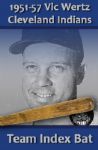 1951-57 Vic Wertz Adirondack Professional Model Team Index Game Bat - 1954 Cleveland Indians (MEARS  LOA)