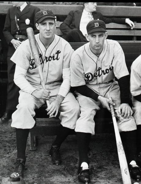 1932-41 Hank Greenberg Charlie Gehringer Detroit Tigers "The Sporting News" Original 3" x 3.75" Black And White Negative (The Sporting News Collection/MEARS Auction LOA) 
