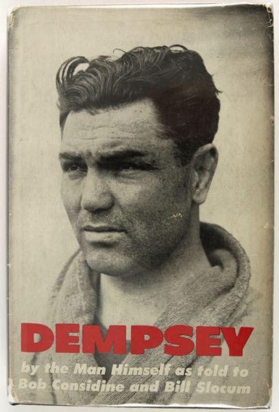 1960 Jack Dempsey Signed Book - JSA 