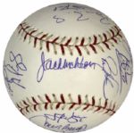 2004 National League All-Star Team Signed Baseball w/ MLB Hologram & Full JSA Letter Pujols Bonds Clemens