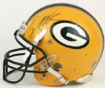1997 Terry Mickens Green Bay Packers Super Bowl XXXII Game Worn Signed Helmet - MEARS LOA