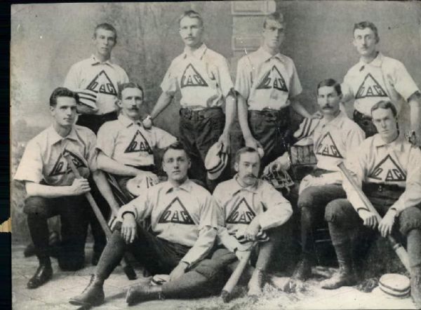 1889 Detroit Athletic Club Championship Team "The Sporting News Collection Archives" 1939 Print "Sporting News Collection Hologram/MEARS Photo LOA)