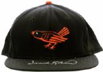 Baltimore Orioles Signed Authentic Cap  w/ Frank & Brooks Robinson Paul Blair - MEARS LOA 