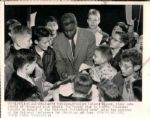 1947-62 Jackie Robinson Brooklyn Dodgers The Sporting News Collection Archives Original Photos (Sporting News Collection Hologram/MEARS Photo LOA) - Lot of 3