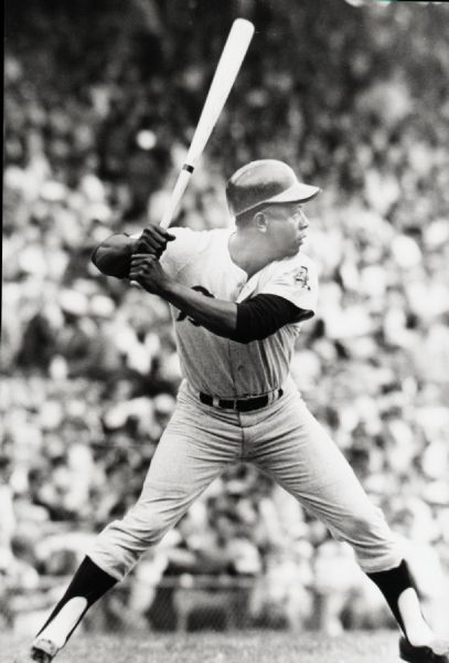 1968-71 Hank Aaron Atlanta Braves "The Sporting News" Original 2.5" x 3.75" Black And White Negative (The Sporting News Collection/MEARS Auction LOA) 