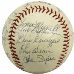 1969 San Diego Padres Team Signed Baseball Incl. 24 Sigs. With Sparky Anderson & Joe Niekro First Year of Padres - JSA 