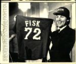 1972-82 Carlton Fisk Boston Red Sox Chicago White Sox The Sporting News Collection Archives Original Photos/Laserphotos (Sporting News Collection Hologram/MEARS Photo LOA) - Lot of 11