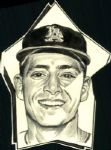 1956-67 Los Angeles Angels The Sporting News Collection Archives Original Illustration Artwork (Sporting News Collection Hologram/MEARS LOA) Unique, 1:1 - Lot of 9