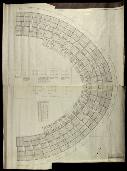 1931 Cleveland Municipal Stadium Original Blueprint - 34" x 46"