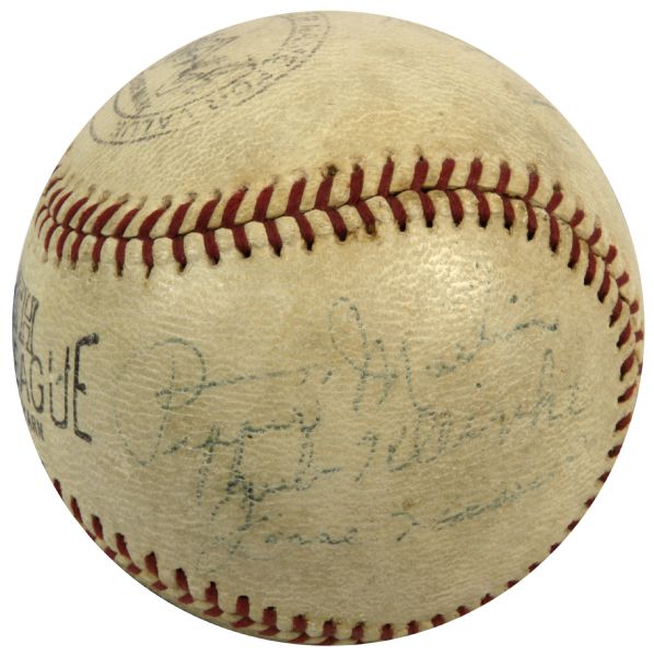 1937 St. Louis Cardinals Team Signed Baseball w/ Frankie Frisch Dizzy Dean Joe Medwick - JSA