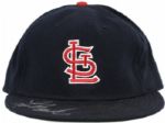 St. Louis Cardinals Signed Cap w/ Lou Brock Stan Musial Bob Uecker Burdette - MEARS LOA 