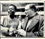 1973-74 Hank Aaron Atlanta Braves The Sporting News Collection Archives Original Photo (Sporting News Collection Hologram/MEARS Photo LOA) - Lot of 7