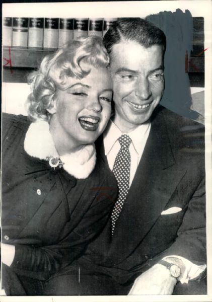 1954 Joe DiMaggio Marilyn Monroe "The Sporting News Collection Archives" Original Photos (Sporting News Collection Hologram/MEARS Photo LOA) - Lot of 2