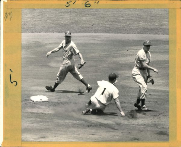 1946-56 circa Pee Wee Reese Brooklyn Dodgers "The Sporting News Collection Archives" Original 8" x 10" Photo (Sporting News Collection Hologram/MEARS Photo LOA)