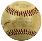 1980 Detroit Tigers Multi Signed Game Used OAL (MacPhail) Baseball - JSA 