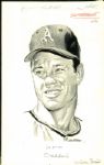 1906-68 Phiadelphia / Kansas City / Oakland Athletics The Sporting News Collection Archives Original Illustration Artwork (Sporting News Collection Hologram/MEARS LOA) Unique, 1:1 - Lot of 11