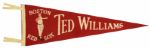 1950s Ted Williams Boston Red Sox Full Size Pennant