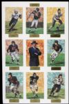 1990s Goal Line Art Card - Signed Lot of 6 With Sid Luckman (wife) Frank Gatski George Connor George McAfee - JSA 
