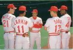 1990 Piniella Larkin Sabo Davis O'Neill Cincinnati Reds The Sporting News Original Full Color Negative Slides (The Sporting News Collection/MEARS Auction LOA) - Lot of 27