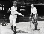 1948 Satchel Paige Bill Veeck Cleveland Indians "The Sporting News" Original 3" x 3.75" Black And White Negative (The Sporting News Collection/MEARS Auction LOA) 