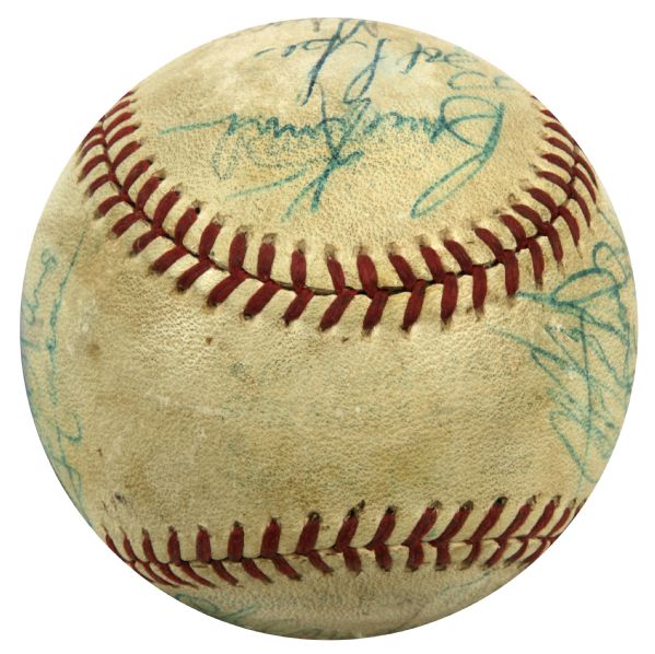 1976-79 Detroit Tigers Team Signed OAL Baseball 19 Sigs. - JSA 
