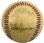 1980 Detroit Tigers Multi Signed Game Used OAL (MacPhail) Baseball - JSA 