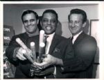 1958-68 Willie Mays ( with Uecker and Torre) New York Giants 7 x 9 Photo SPORT Magazine Collection (MEARS Photo LOA) - Lot of 2