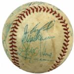 1976-79 Detroit Tigers Team Signed OAL Baseball 19 Sigs. - JSA 