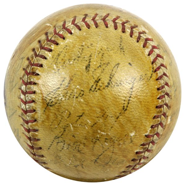 1937-39 Detroit Tigers Team Signed Baseball w/ Mickey Cochrane & Charlie Gehringer - JSA 
