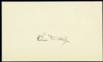 Bill Dickey New York Yankees Signed Index Card - JSA