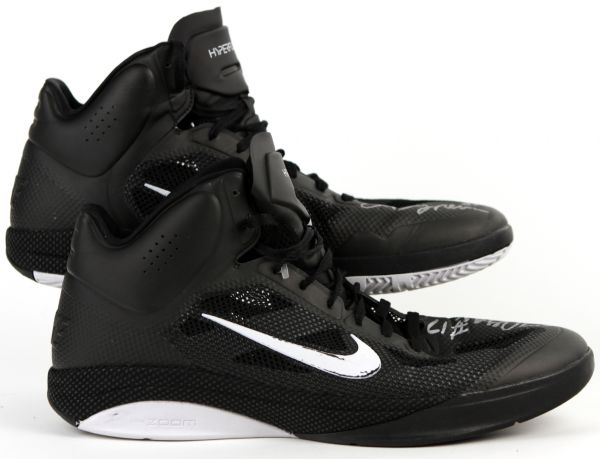 2010-11 Andrew Bynum Los Angeles Lakers Signed Game Worn Shoes 