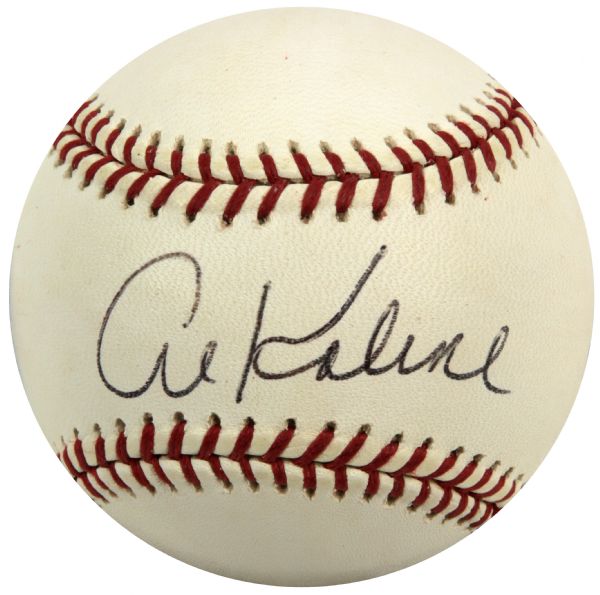 2000-10 Al Kaline Detroit Tigers Single Signed OML (Selig) Baseball - JSA 